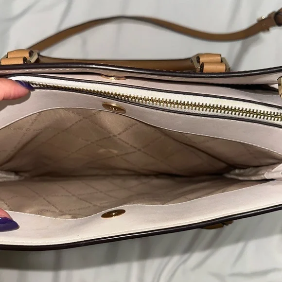 Michael Kors Hope Large Saffiano Leather Satchel - Picture 7 of 11